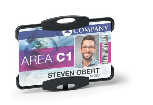 DURABLE ECO kortholder 1 kort Pk/10 stk sort 54x87 mm (898801)