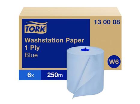 TORK Tørkerull TORK Universal 1L W6 250m Blå (130002*6)