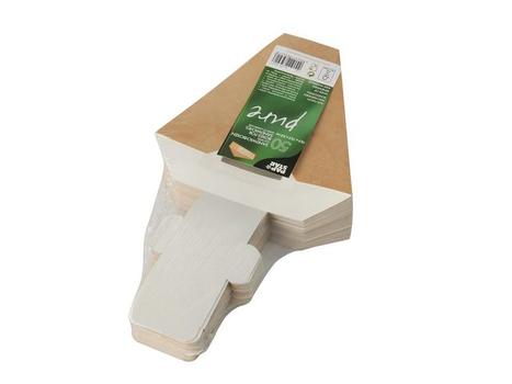 PAPSTAR Sandwichboks PURE 12, 3x5, 2cm vindu (50) (85691)