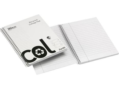 BANTEX Kollegieblok 70 g Hvid A5+ 21x17.3x0.7cm (400147087*5)