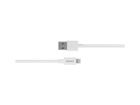 DELTACO Kabel DELTACO USB-A til Lightning,  2m (IPLH-402)