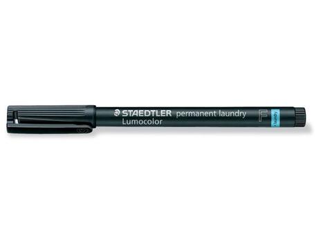STAEDTLER Lumocolor 319F permanent tøjmarker 0,6mm sort (319 LM F-9*10)