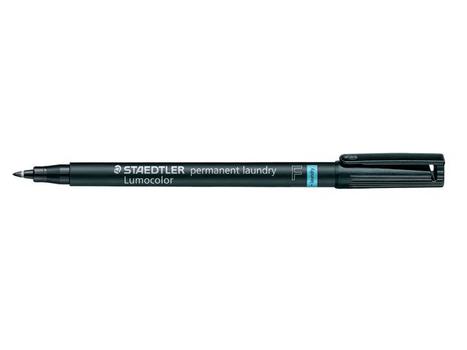 STAEDTLER Lumocolor 319F permanent tøjmarker 0,6mm sort (319 LM F-9*10)