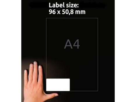 AVERY Etikett AVERY avtagbar 96x50,8 (240) (L4744REV25)