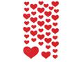 Z-Design Etikett AVERY dekor røde hjerter (3) (4371*10)