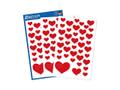 Z-Design Etikett AVERY dekor røde hjerter (3) (4371*10)