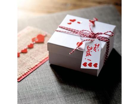 Z-Design Etikett AVERY dekor røde hjerter (3) (4371*10)