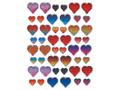 Z-Design Etikett AVERY dekor hjerter assortert (55209*10)