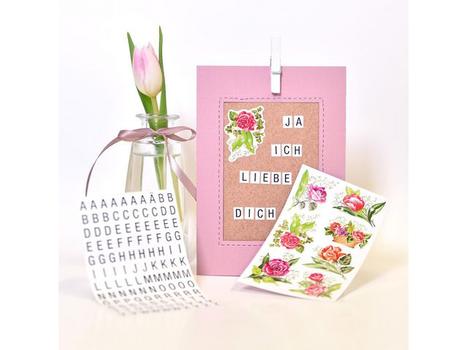 Z-Design Etikett AVERY dekor blomster roser (3) (54115*10)