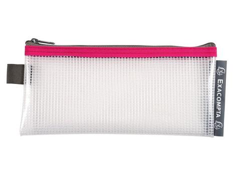EXACOMPTA Oppbevaringslomme plast gl.lås 20x10cm (34110E*10)