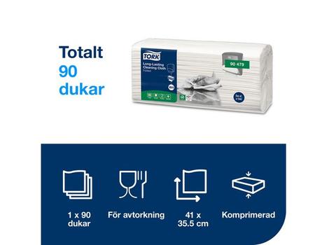 TORK Allround klud W4 Hvid 41x35.5cm (90479)