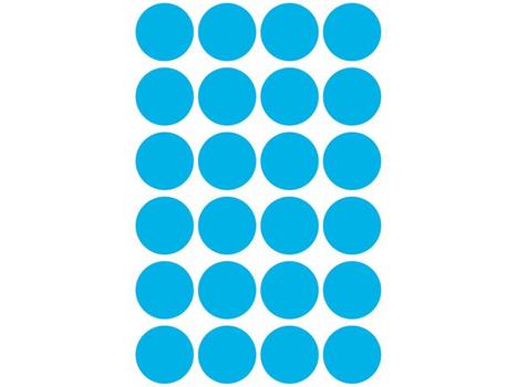 AVERY Etikett AVERY manuell ø18mm blå (96) (3005)