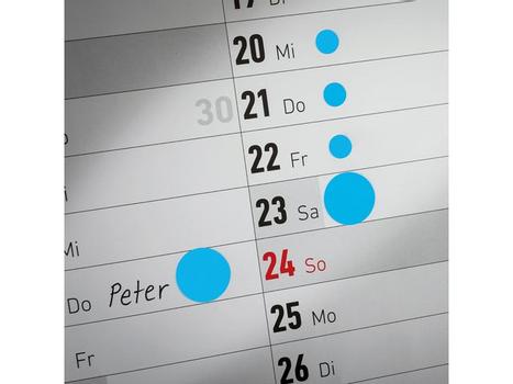 AVERY Etikett AVERY manuell ø18mm blå (96) (3005)