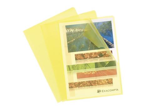 EXACOMPTA Plastomslag EXACOMPTA A4 120my gul (100) (58529E)