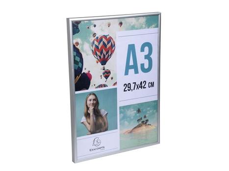 EXACOMPTA Ramme EXACOMPTA A3 aluminium (83758D)