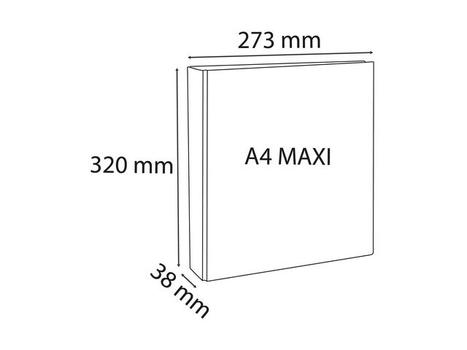 EXACOMPTA Innstikkperm EXACOMPTA A4+ 2D 20/38 hv (51921E)