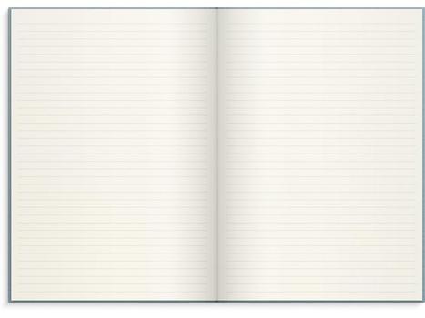 BURDE Skrivebok BURDE A4 linjer lys blå (92756400)