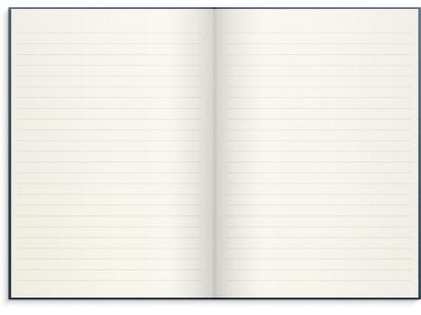 BURDE Skrivebok BURDE A5 linjer mørk blå (92754900)