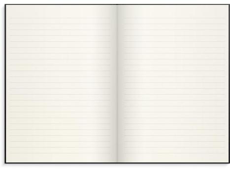 BURDE Skrivebok BURDE A5 linjer sort (92755100)