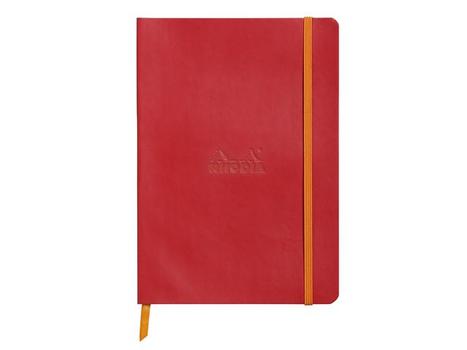 RHODIA Notitieboek A5 Gelinieerd Rood Niet geperforeerd 160 Pagina's 80 Vellen (117413C)