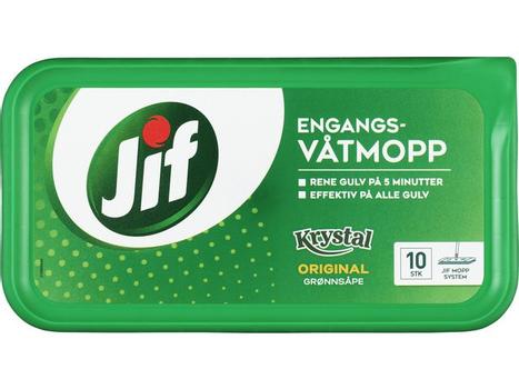 Jif Engangsvåtmopp JIF Krystal Original (10) (510003111)