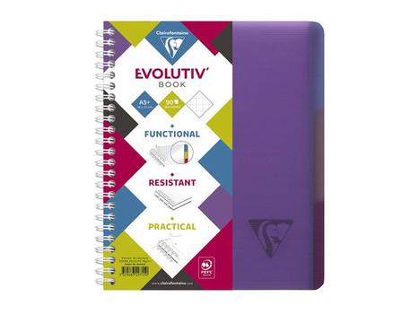 CLAIREFONTAINE Notatbok CLAIREFONTAINE Intense A5+ rut (329755C*5)