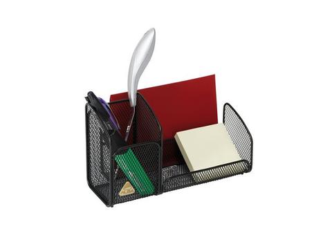 Alba Skrivebordsorganiser ALBA, 3 rom, svart (MESHTRI N)