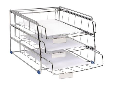 Alba Brevkurv ALBA 4 hyller mesh sølv (COR4F)