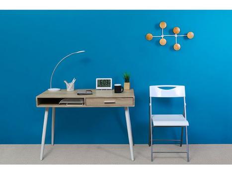 Alba Klokke ALBA 20x20cm digital sølv (HORLCDNEO)