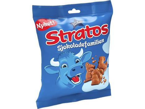 Stratos Sjokolade STRATOS Sjokoladefamilien 140g (5959055022*14)