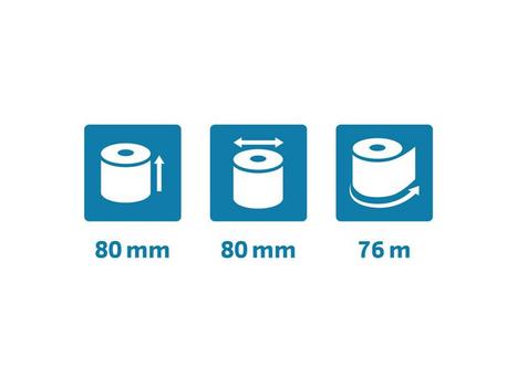 EXACOMPTA Termorull Fenolfri 80xØ80x12 52g 76m(10) (43918E)