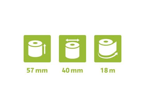 EXACOMPTA Termorull Fenolfri 57xØ40x12 55g 18m(10) (40753E)