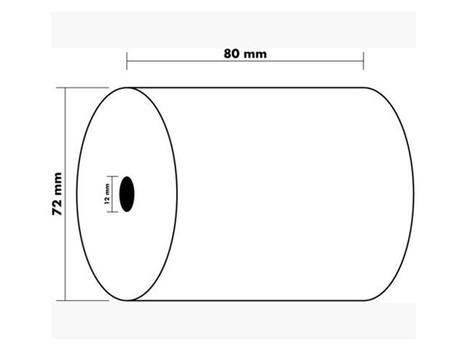 EXACOMPTA Termorull Fenolfri 80xØ72x12 48g 76m(10) (43818E)
