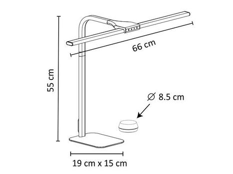 UNILUX Lampe UNILUX LED Strata m/fot sort (400188448)