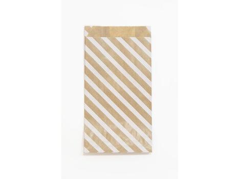 CLAIREFONTAINE Gavepose CF kraft 11x21cm stripe (50) (394109C)