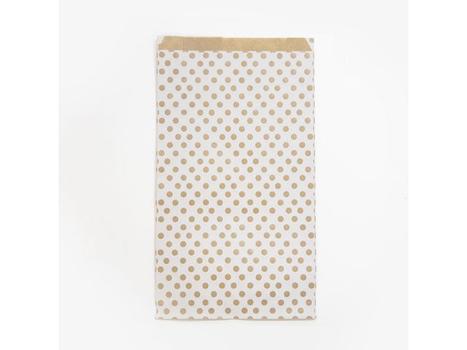 CLAIREFONTAINE Gavepose CF kraft 21x37cm hvit/ prikk(50) (394111C)