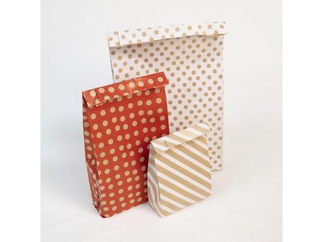 CLAIREFONTAINE Gavepose CF kraft 11x21cm stripe (50) (394109C)