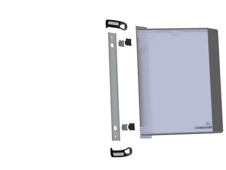 DJOIS Veggstativ DJOIS A4 10 lommer PP sort (920303)