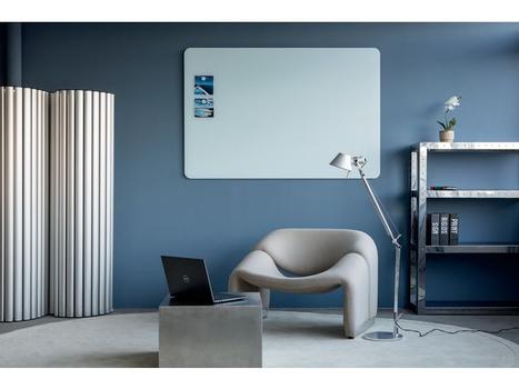 LEGAMASTER Glassboard LEGAMASTER 90x120cm blå (7-104154)