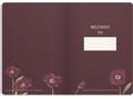 BURDE Notatbok BURDE Deluxe A5 blomst burg. (92761500)