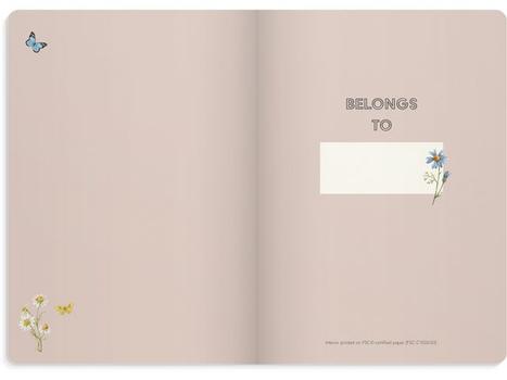 BURDE Notatbok BURDE Deluxe A5 pink meadow (92765300)