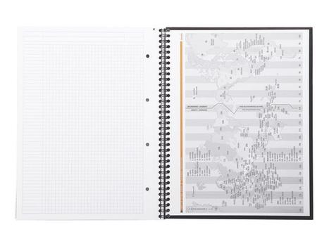 RHODIA Spiralbok RHODIA Active A4+ rutet sort (191301C*5)