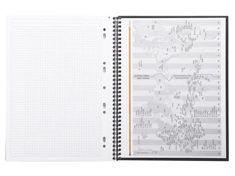 RHODIA Spiralbok RHODIA Active A4+ rutet sort (191301C*5)