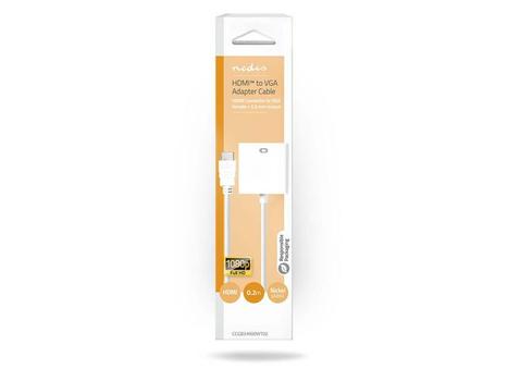 NEDIS Adapter NEDIS HDMI til VGA 0.20m (CCGB34900WT02)