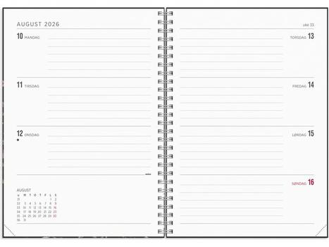 GRIEG Ukekalender GRIEG Multi A5 2026 blomster (98201026)