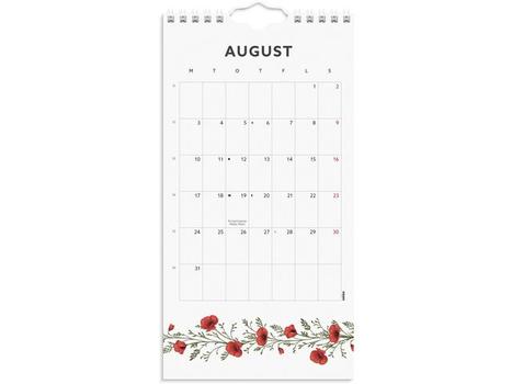 GRIEG Veggkalender GRIEG 2026 Blomster Mini (98206526)