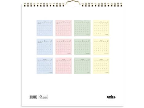 GRIEG Veggkalender GRIEG 2026 Color (98205626)