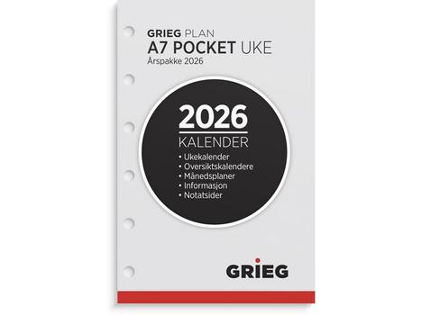 GRIEG Årspakke GRIEG A7 2026 uke (98737026)