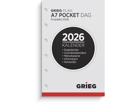 GRIEG Årspakke GRIEG A7 2026 dag (98738026)