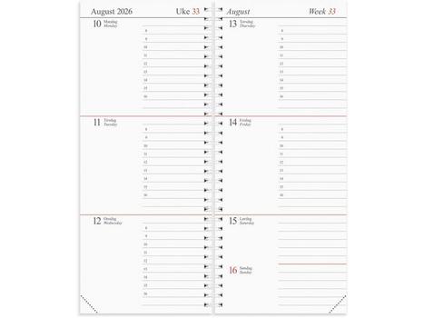 GRIEG Journalkalender GRIEG 2026 spiral refill (98117026)